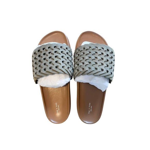 rag and bone Bailey Leather Slide Sandal 39 - Picture 3 of 10